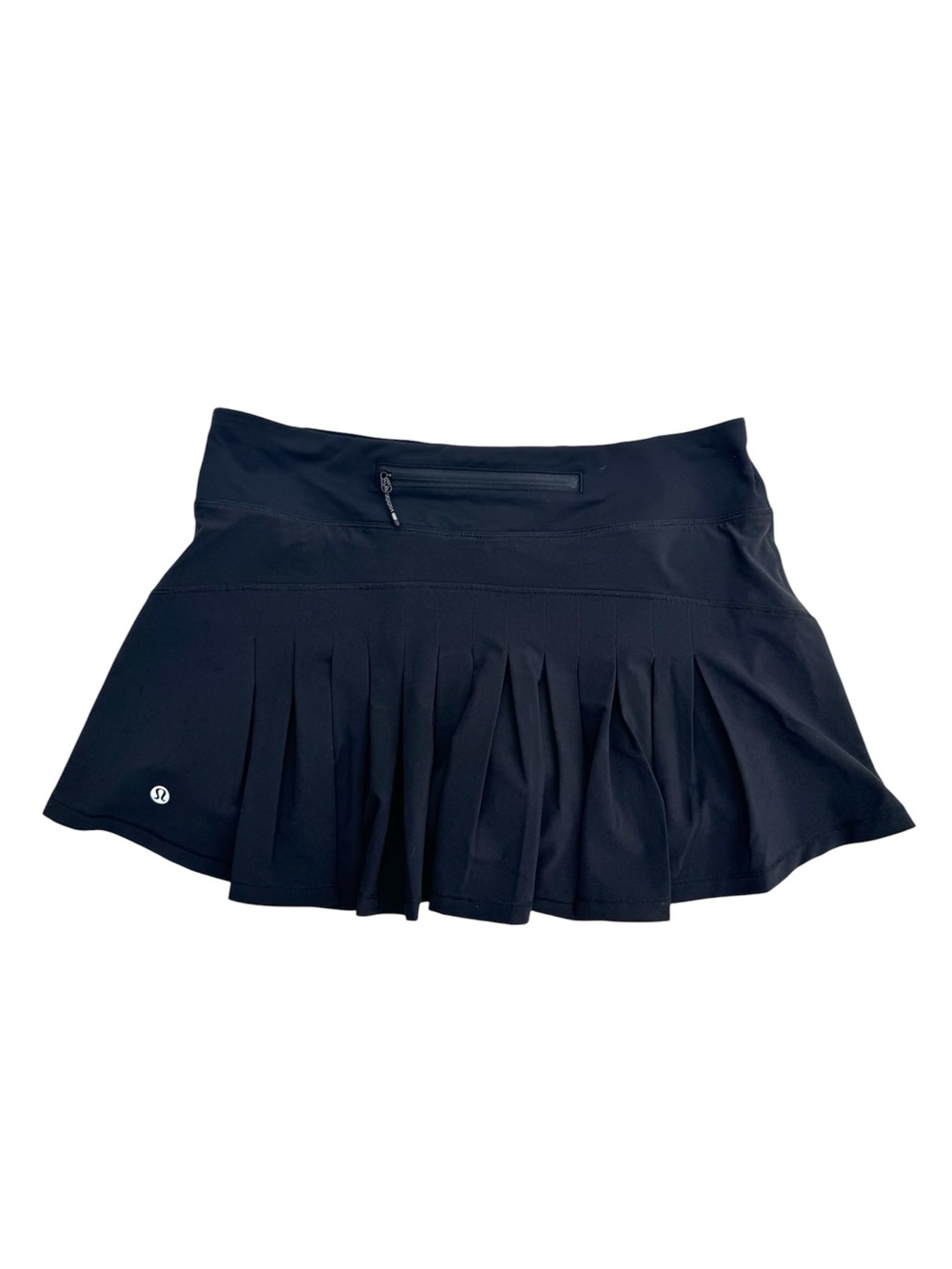 lululemon circuit breaker skirt skort pleated tennis black womens 6